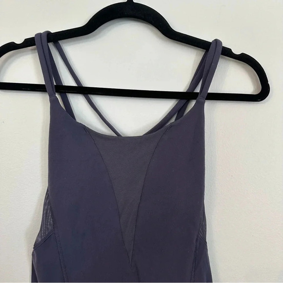 Lululemon Exquisite Tank in Nightfall Women’s Purple Strappy Ventilated Top GUC - Picture 2 of 6